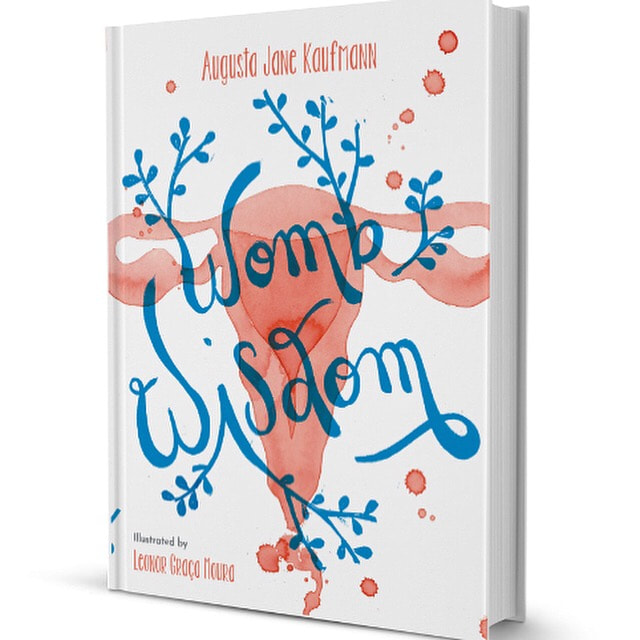 Womb Wisdom poetry book cover by Augusta Jane Kaufmann